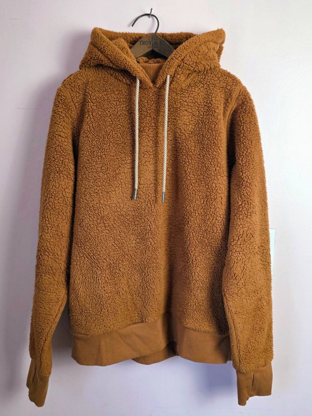 Athleta Tugga Sherpa Hoodie Pullover in Burnt Orange S